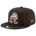 Cleveland Browns New Era 9FIFTY Throwback Brownie Mascot Snapback Cap
